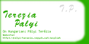 terezia palyi business card