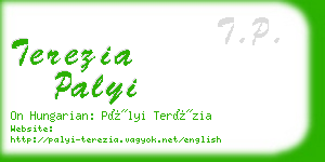 terezia palyi business card